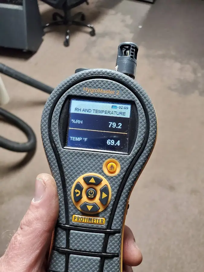 Moisture meter humidity assessment for Fire & Smoke Damage Restoration in Mission Bend